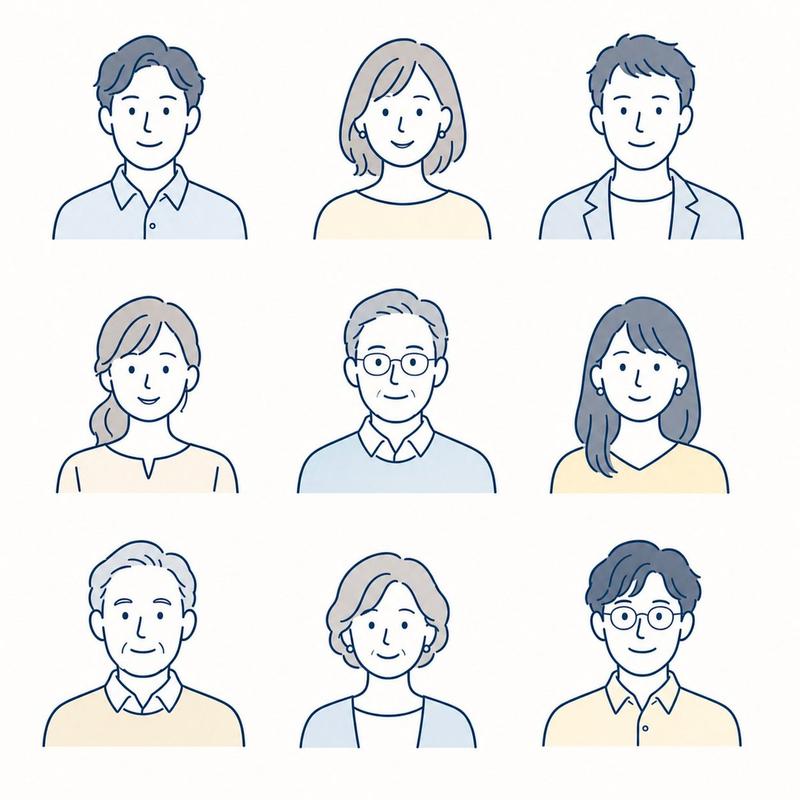 极简企业风头像精灵图