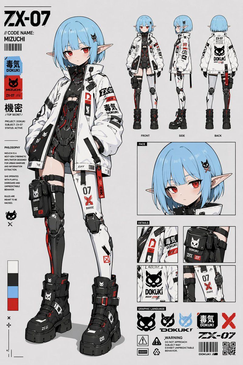 赛博朋克动漫角色设定集