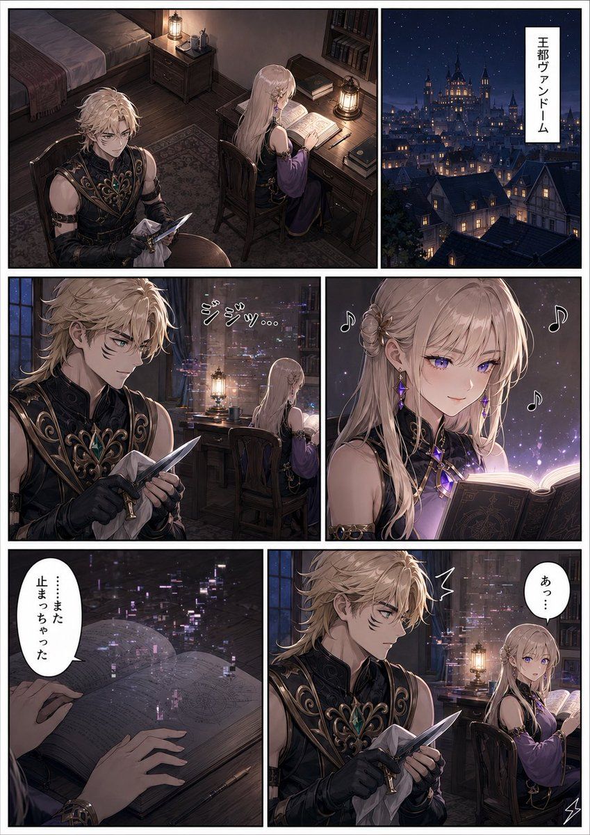 暗黑奇幻漫画页面