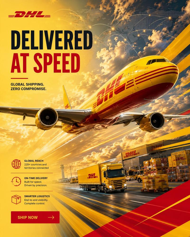 DHL 高端物流营销海报