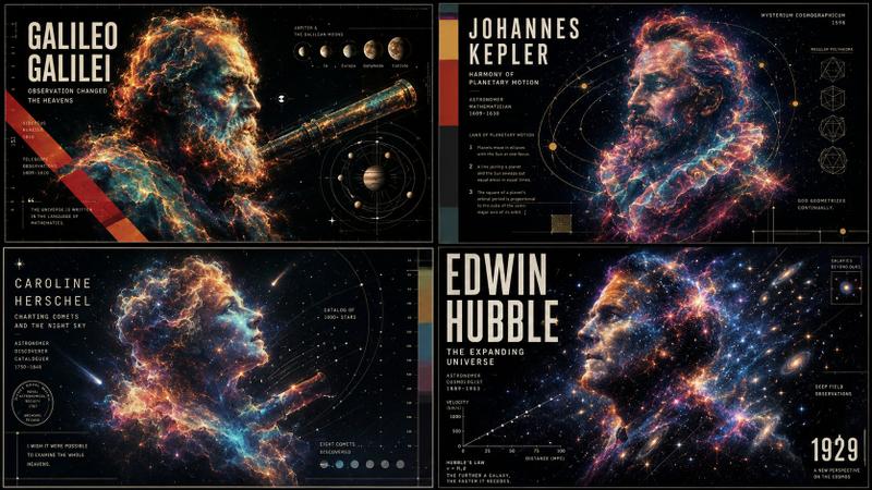 Ethereal Data Portrait for Astronomers