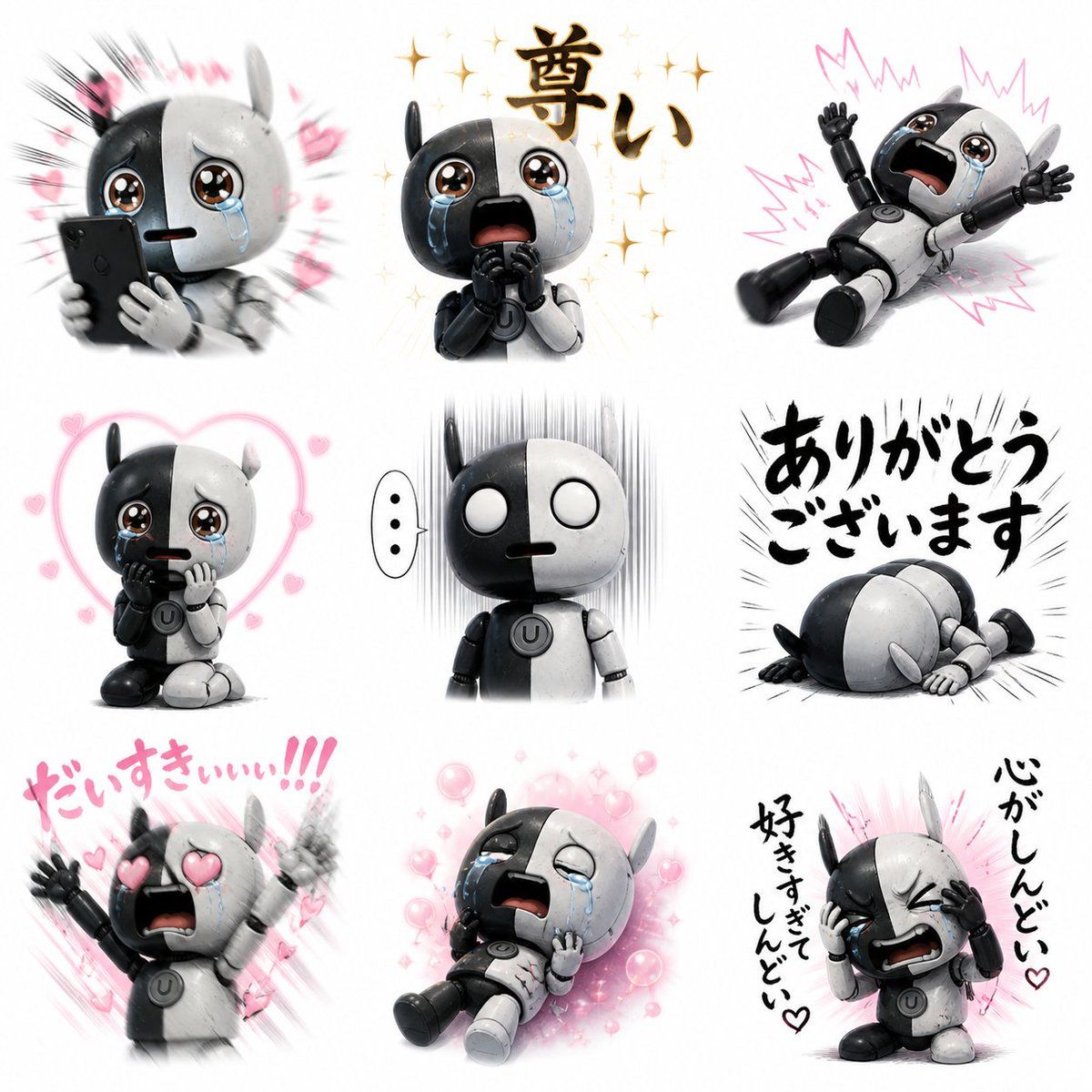 Fan Reaction Sticker Set