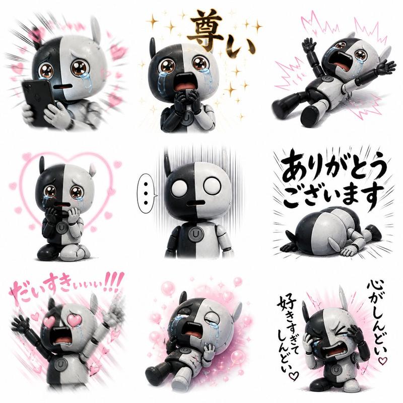 Fan Reaction Sticker Set