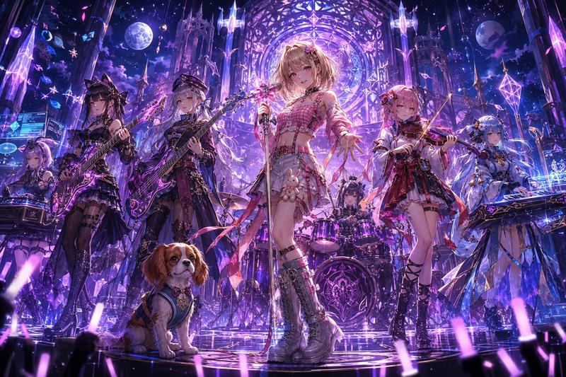 奇幻动漫摇滚乐队演唱会