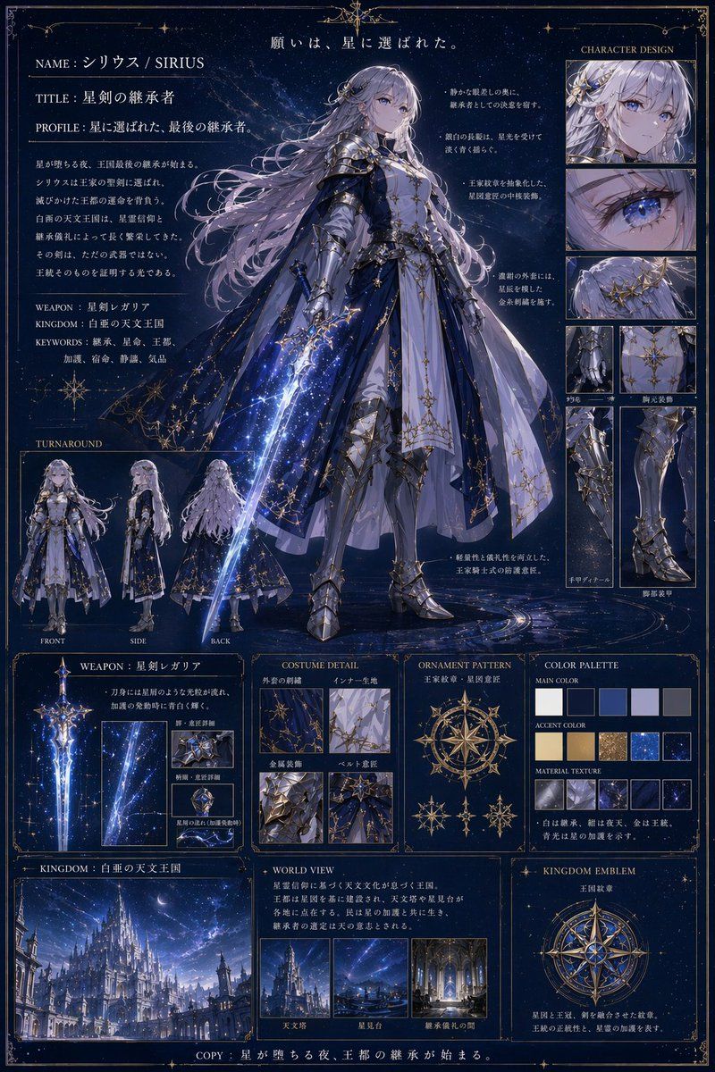 奇幻骑士概念设计图