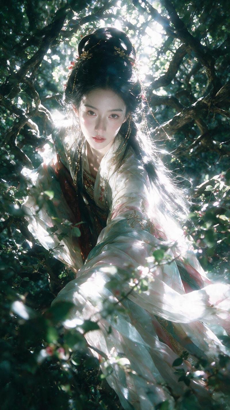 森林女神奇幻汉服肖像