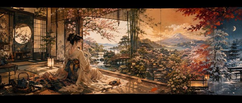四季日本全景