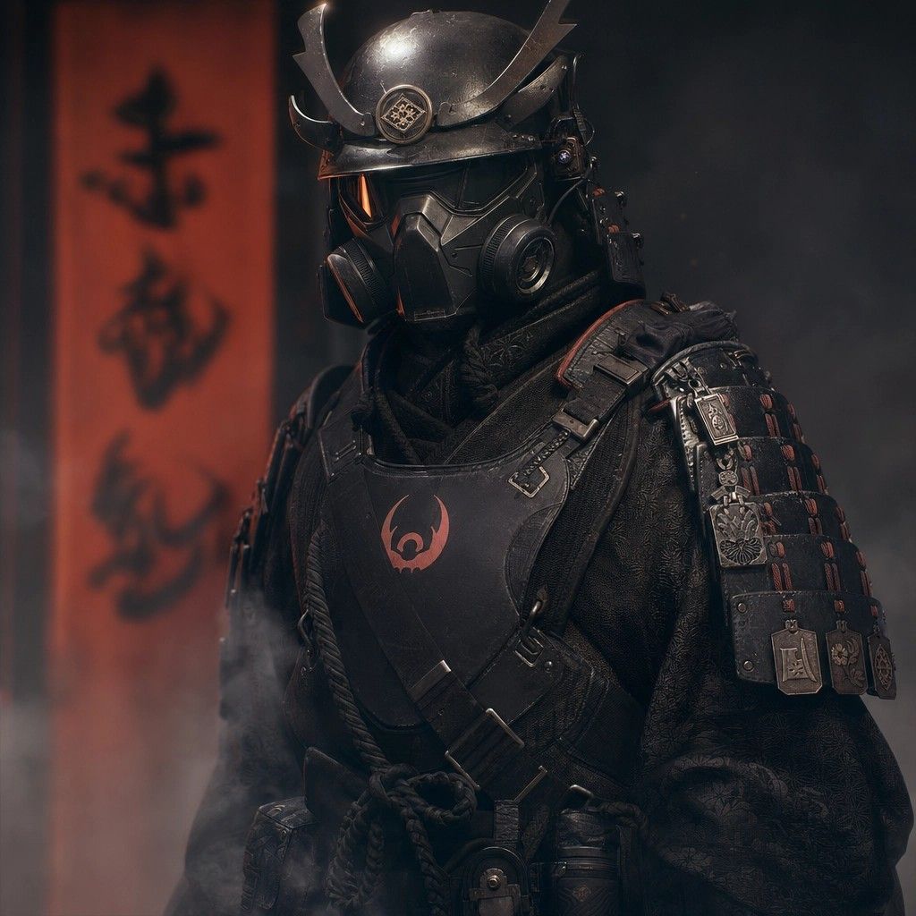 未来感暗黑武士肖像