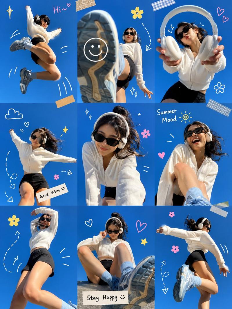 Gen Z Summer Photo Dump Collage