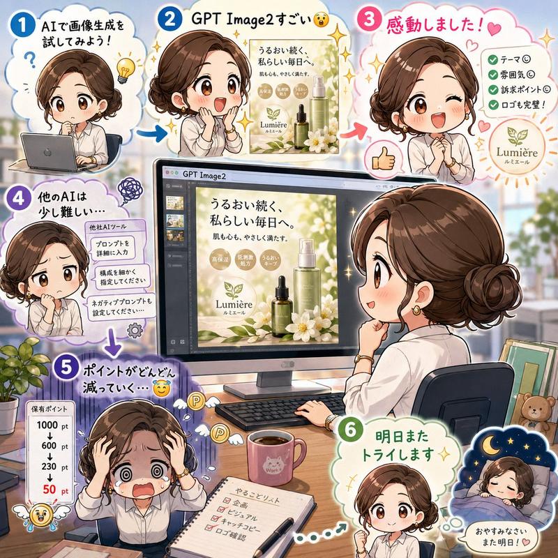 日文 GPT Image2 营销漫画