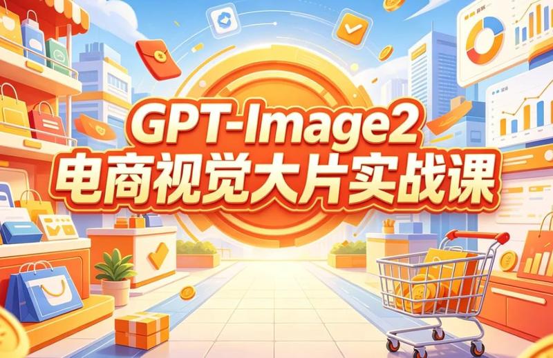 GPT-Image2 电商课程横幅