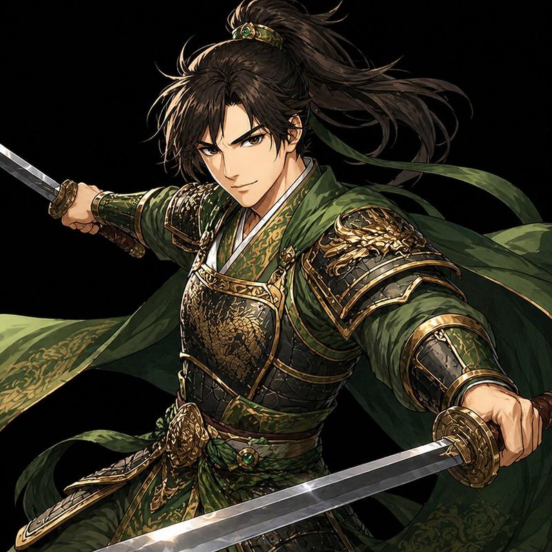 绿色铠甲双剑战士