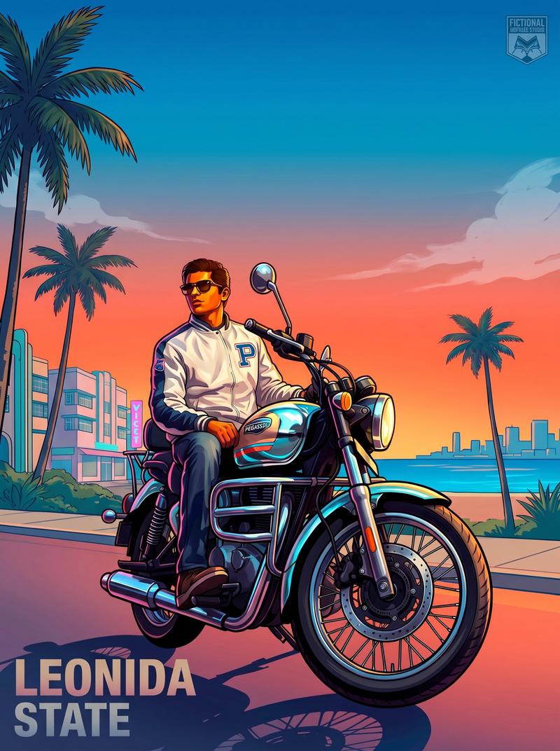 GTA VI 摩托车角色海报