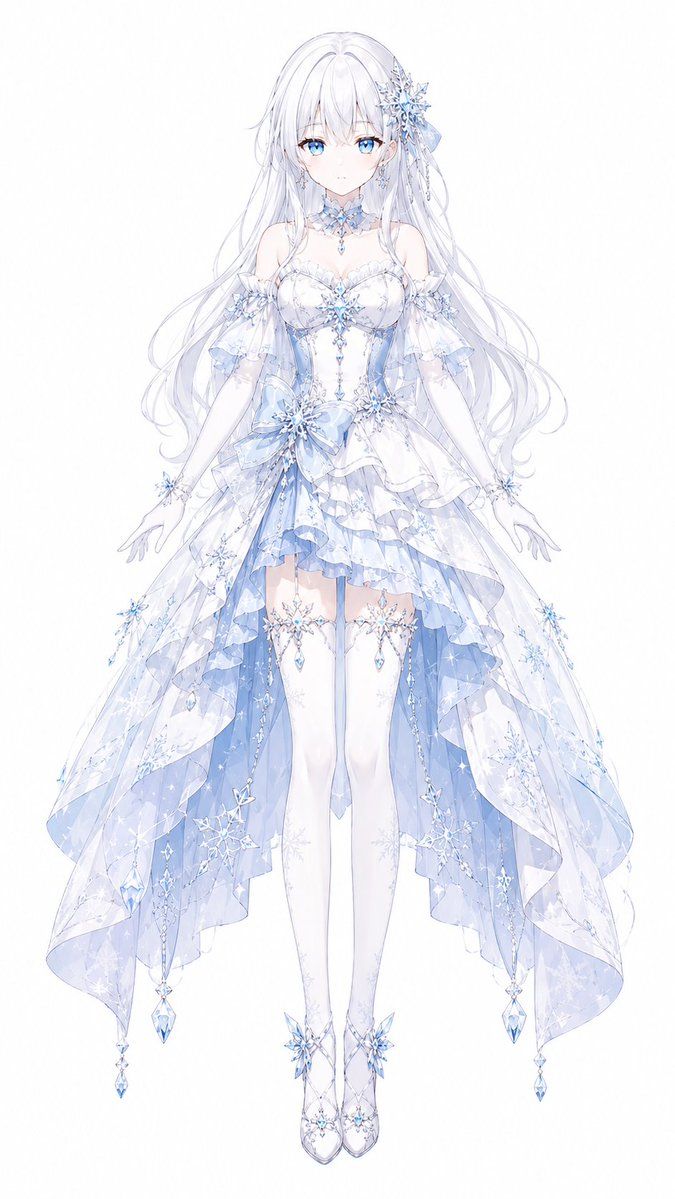 冰雪魔法少女设计