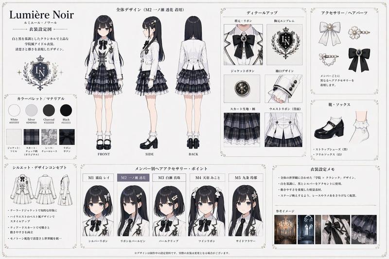 偶像服装设计图