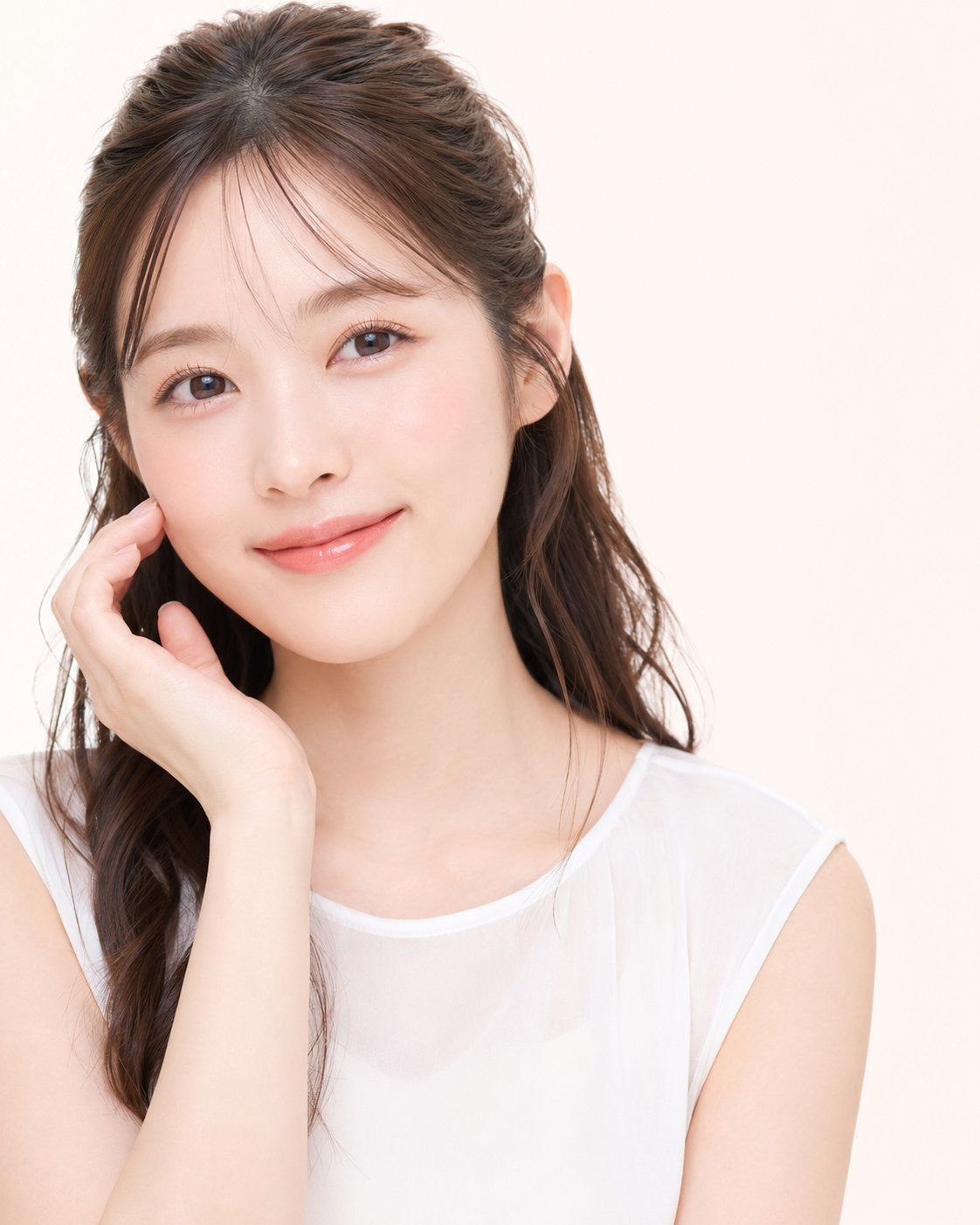 柔和日系美妆人像