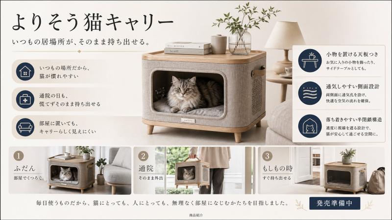 日式猫咪航空箱产品广告