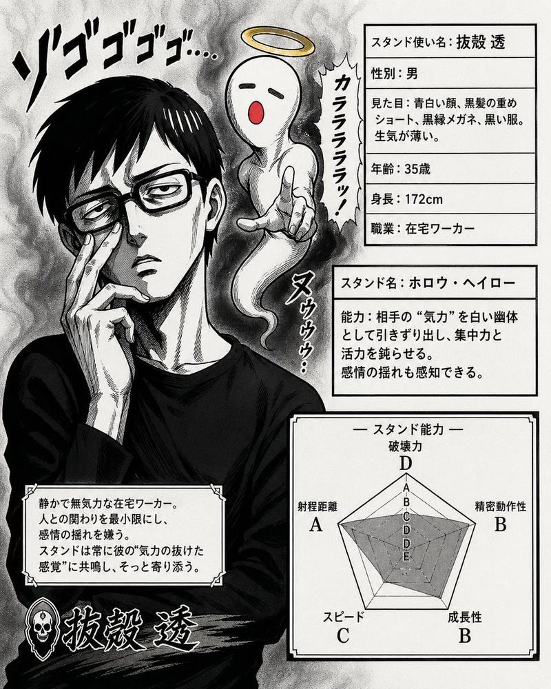 JoJo 风格替身角色卡