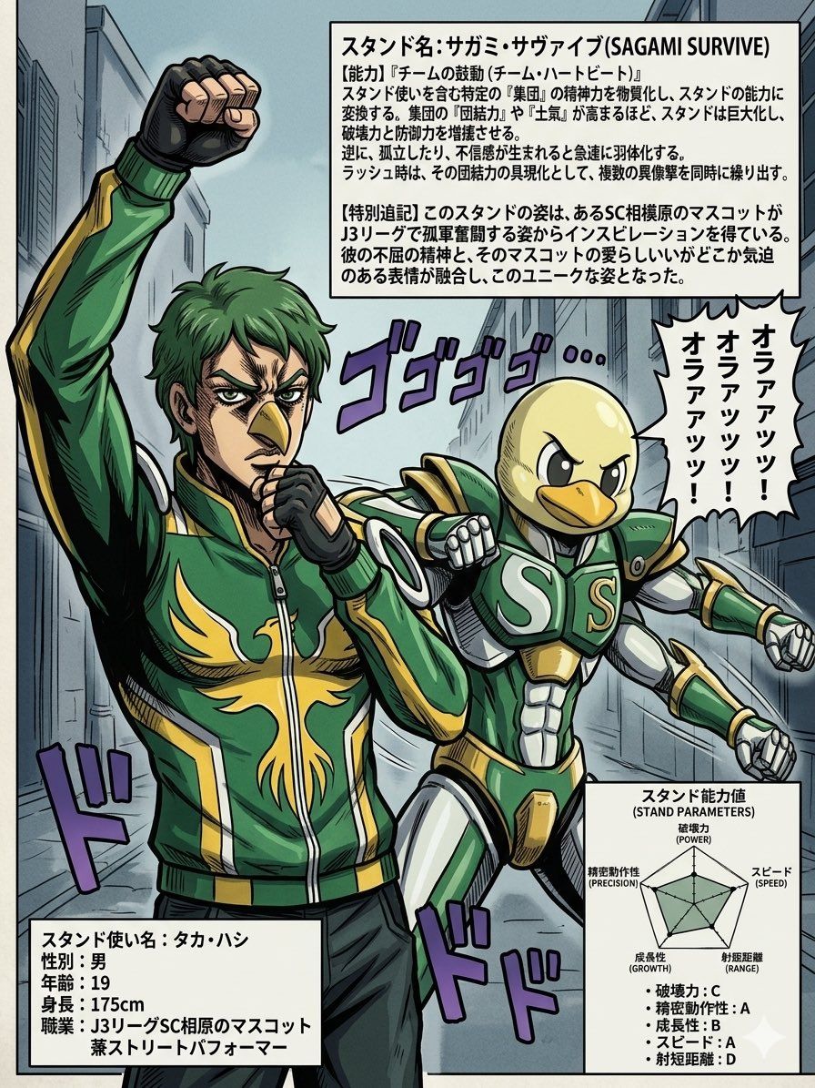 JoJo 风格替身角色海报