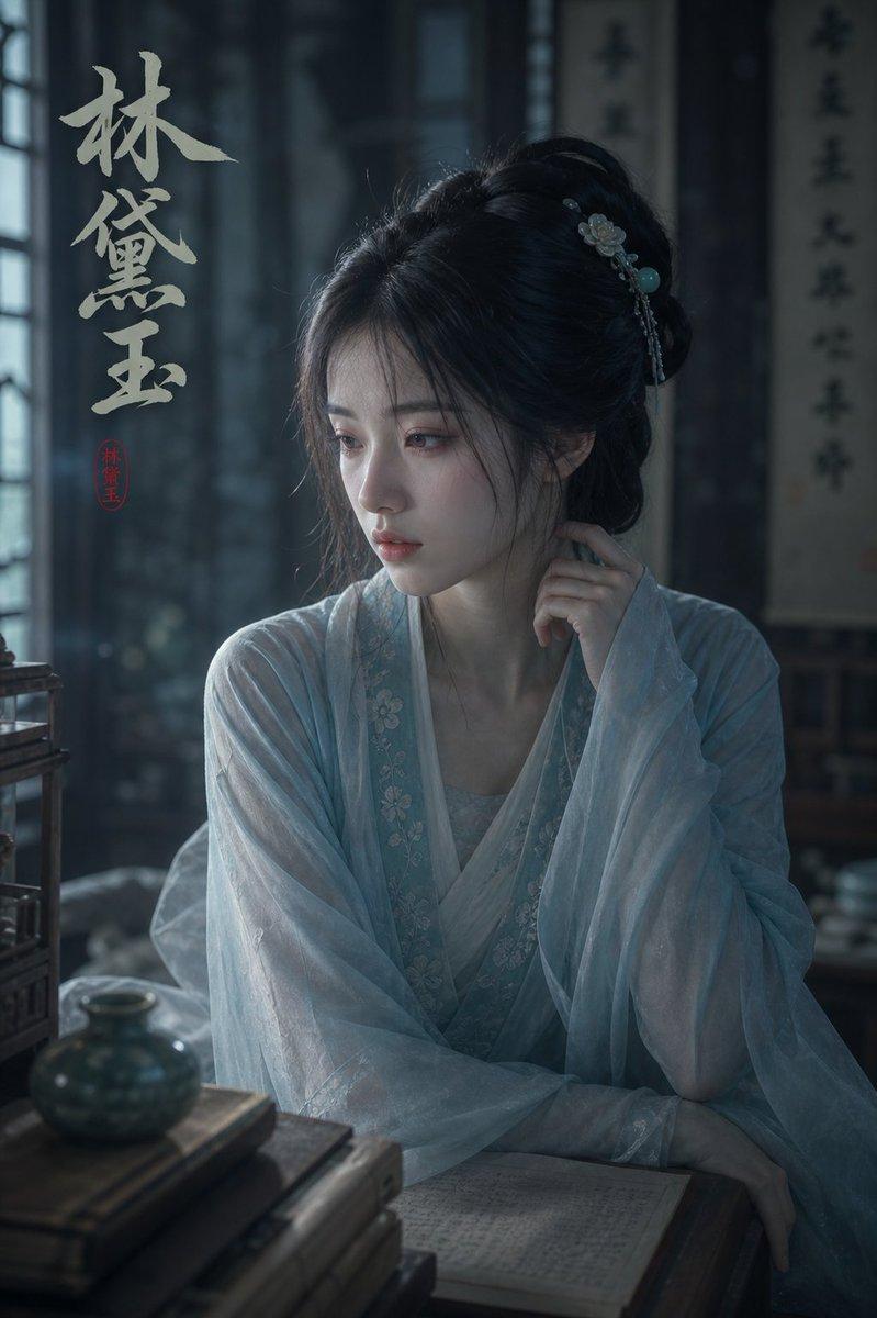 忧郁林黛玉肖像