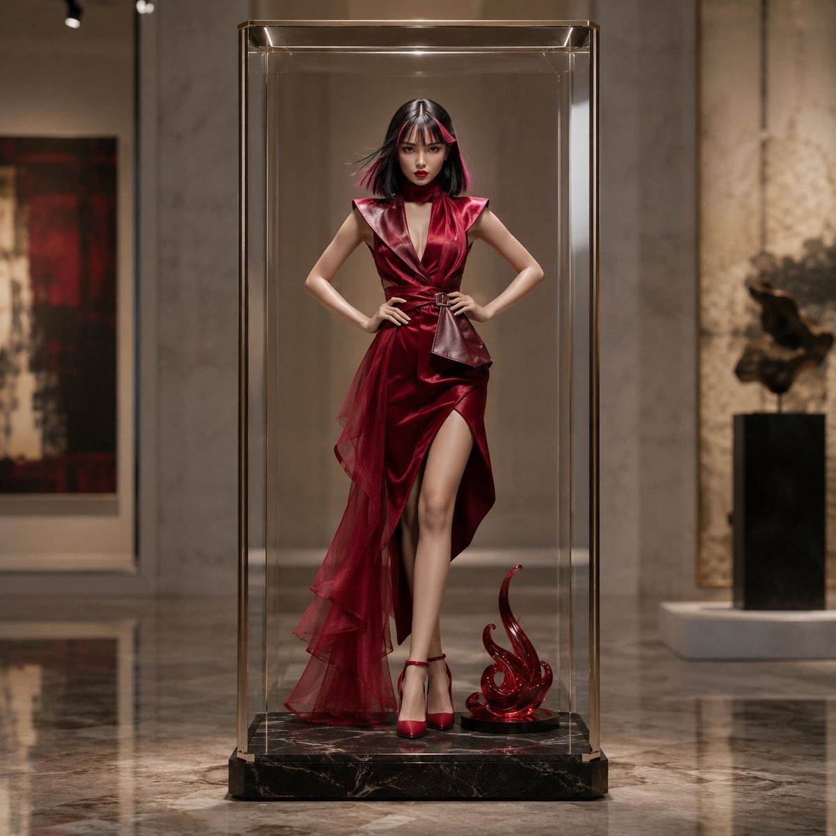 Luxury Art Figure Museum Display