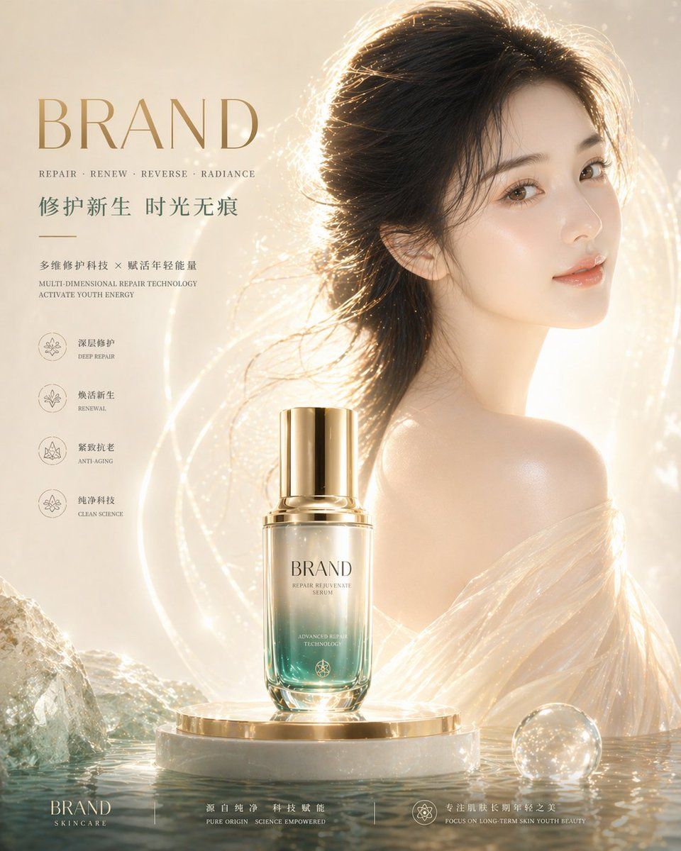 高端护肤品商业摄影