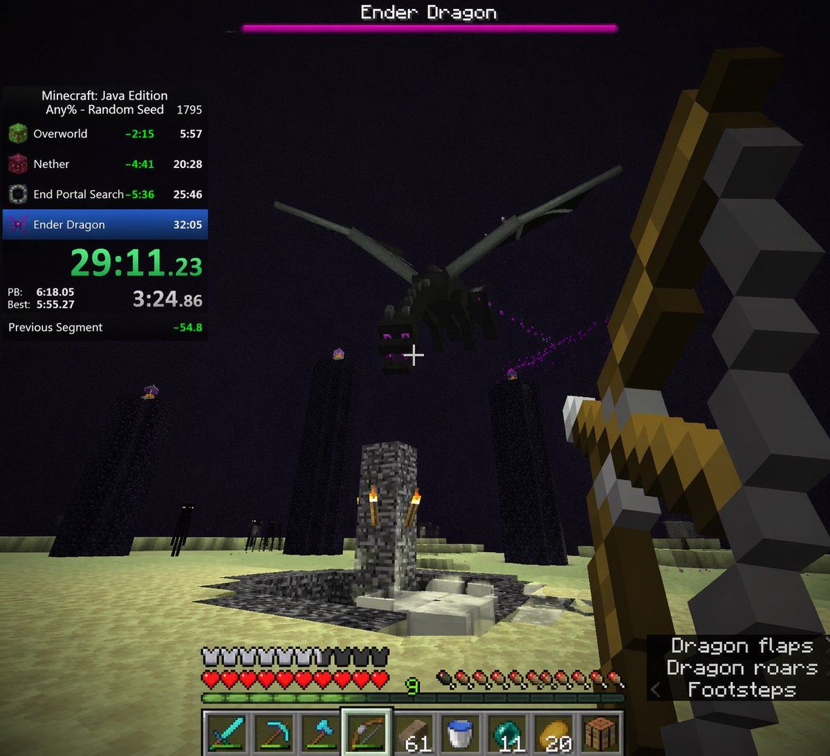 Voxel Speedrun HUD 截图