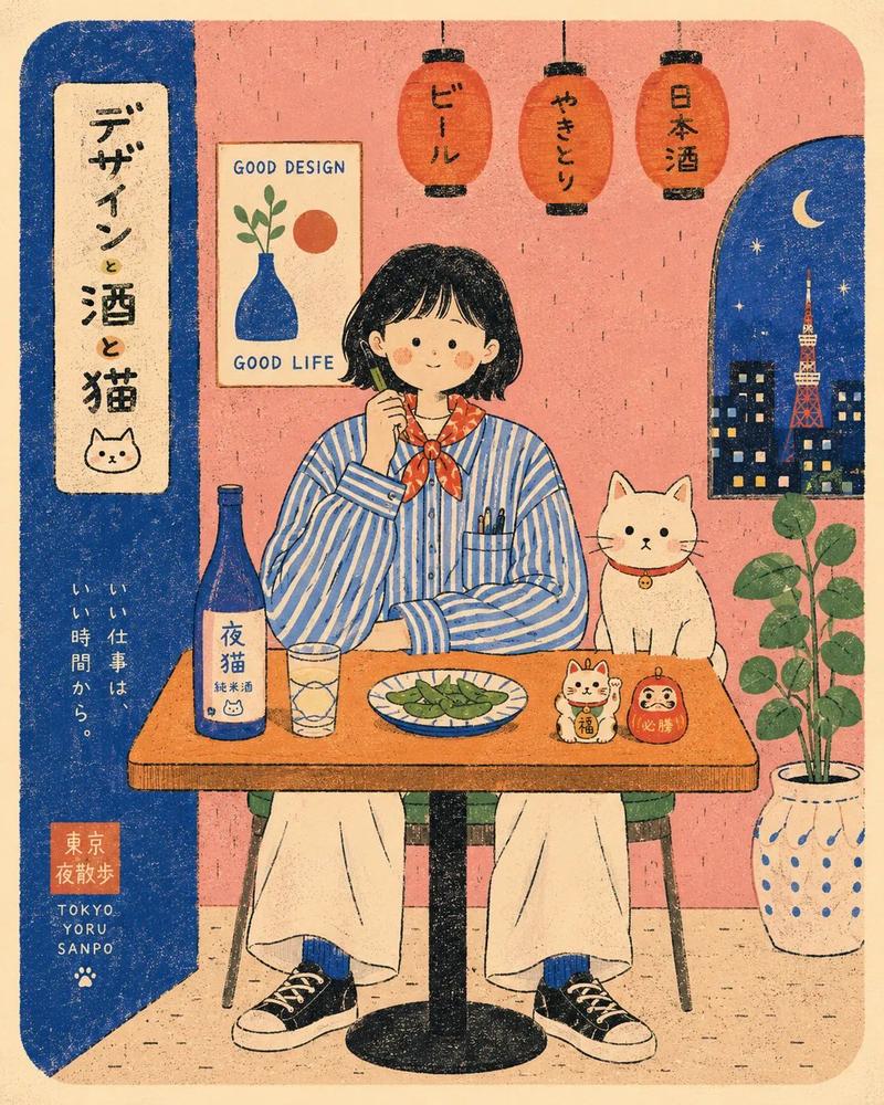现代孔版印刷风格咖啡馆海报