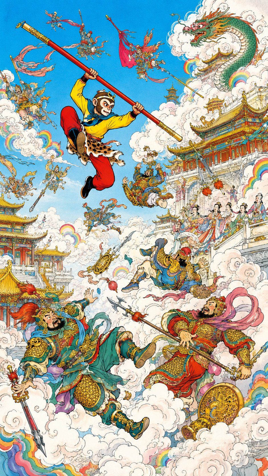 孙悟空大闹天宫插画
