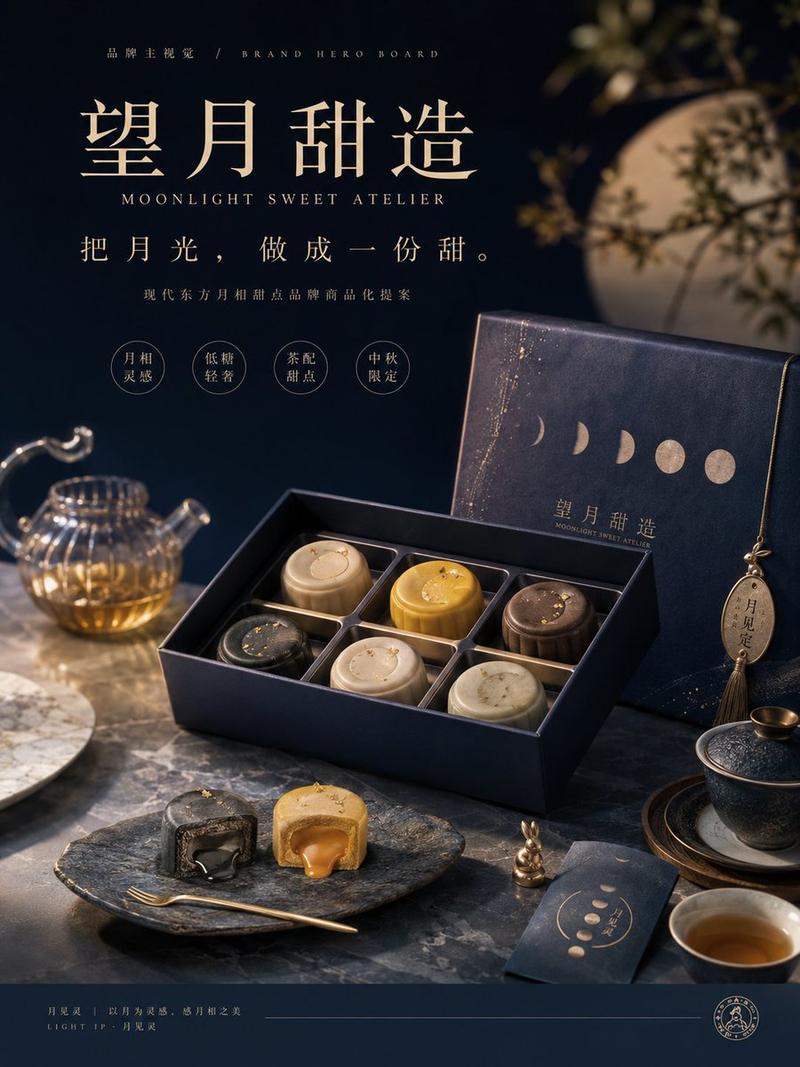 Moon Phase Mooncake 品牌主视觉项目