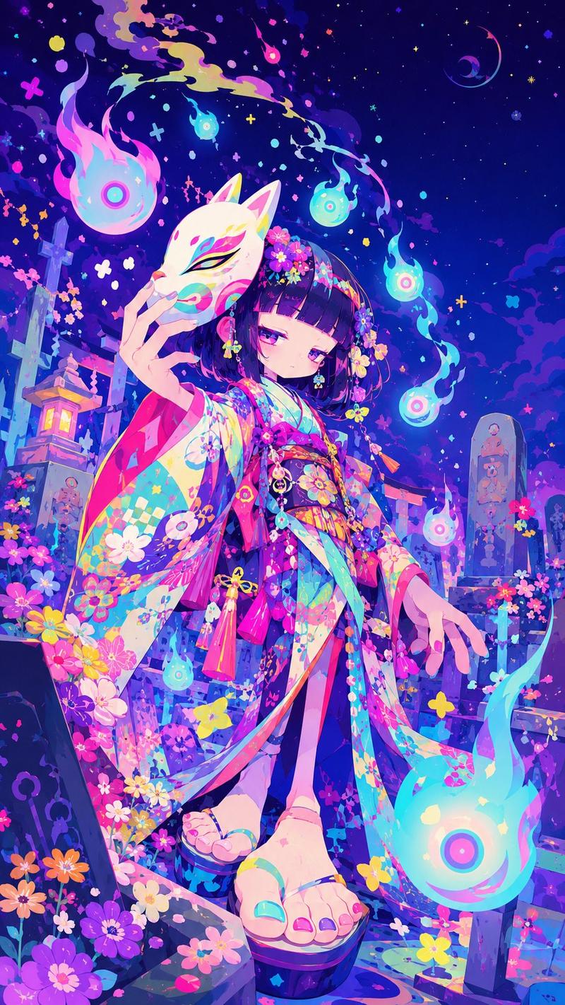 霓虹狐狸巫女