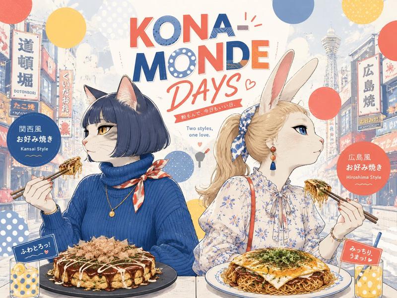 Kona-Monde 御好烧女士海报