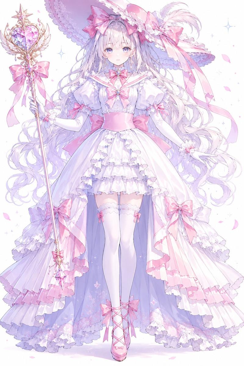 柔和色调魔法少女公主法师