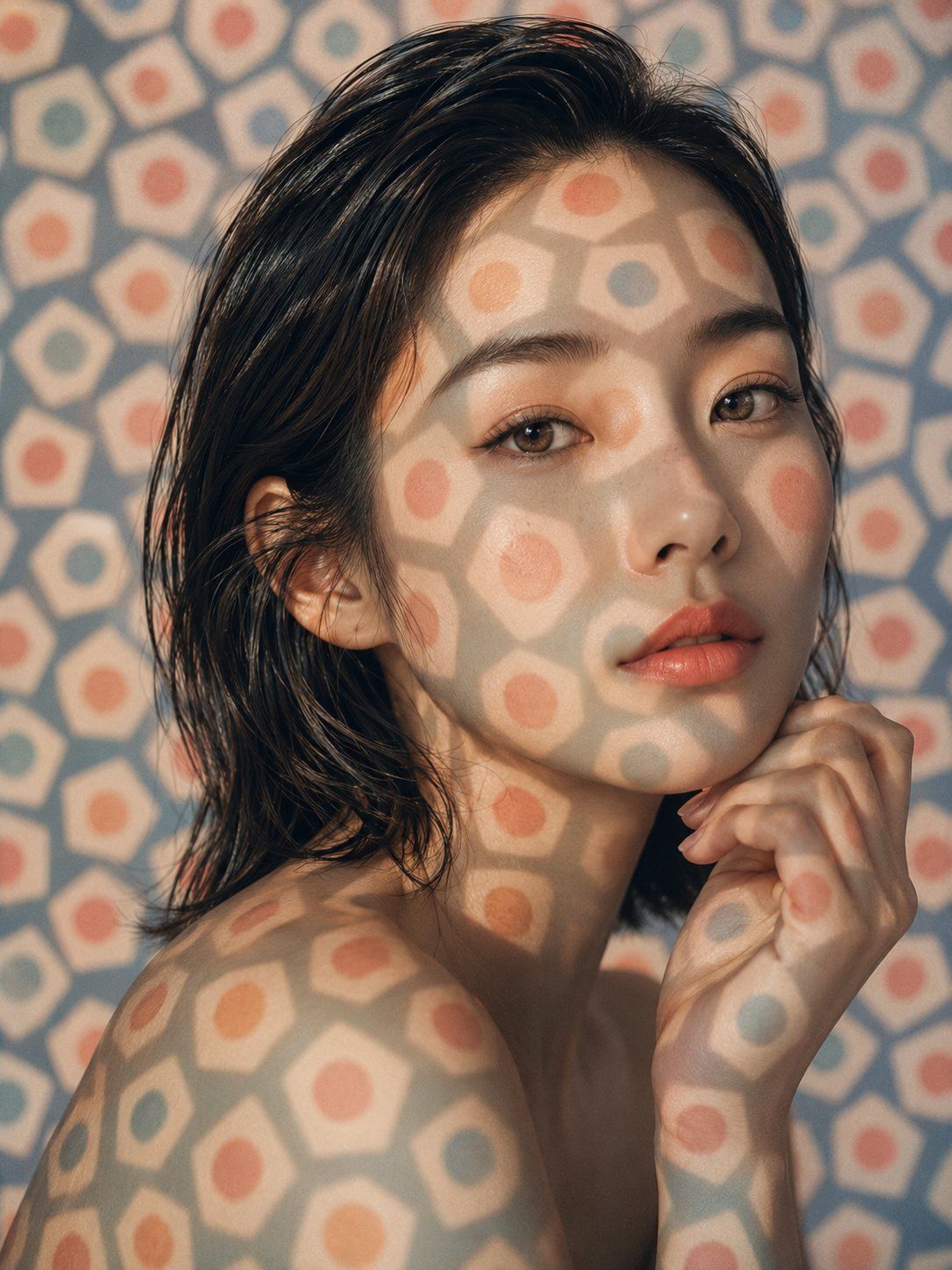 光影纹理美妆肖像