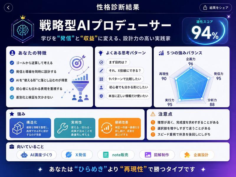 个性诊断 UI 生成器