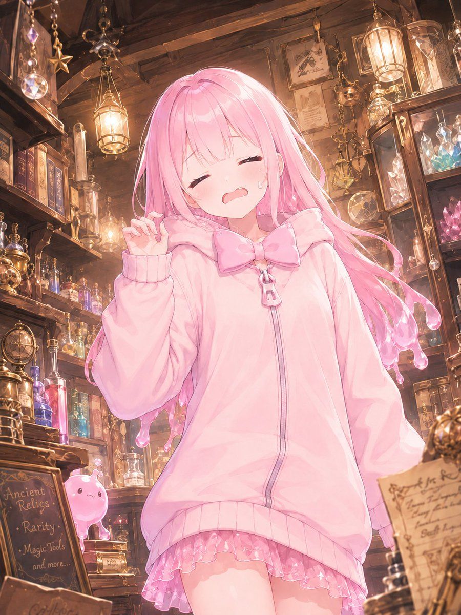 古董魔法店里的粉色魔法少女