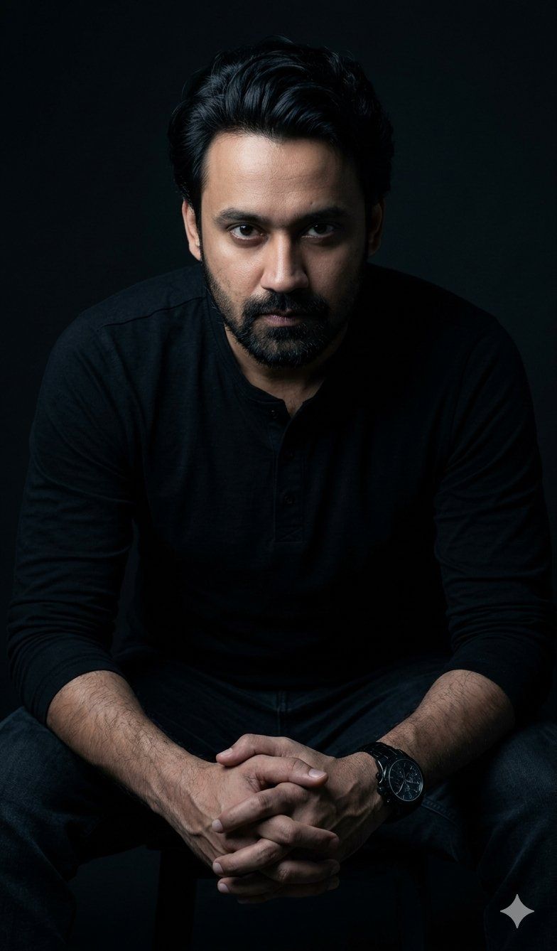 Powerful Studio Portrait with Low-Key Lighting