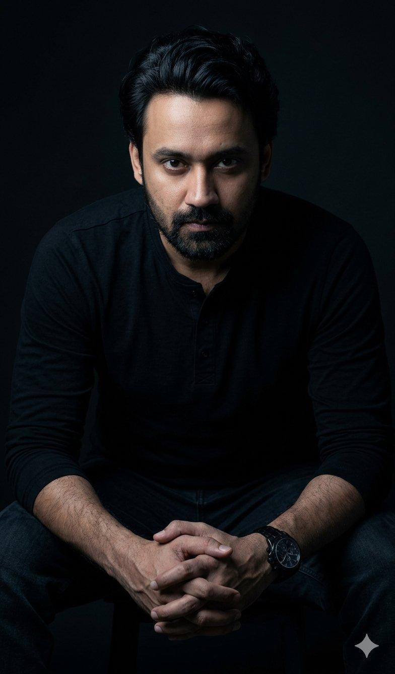 Powerful Studio Portrait with Low-Key Lighting