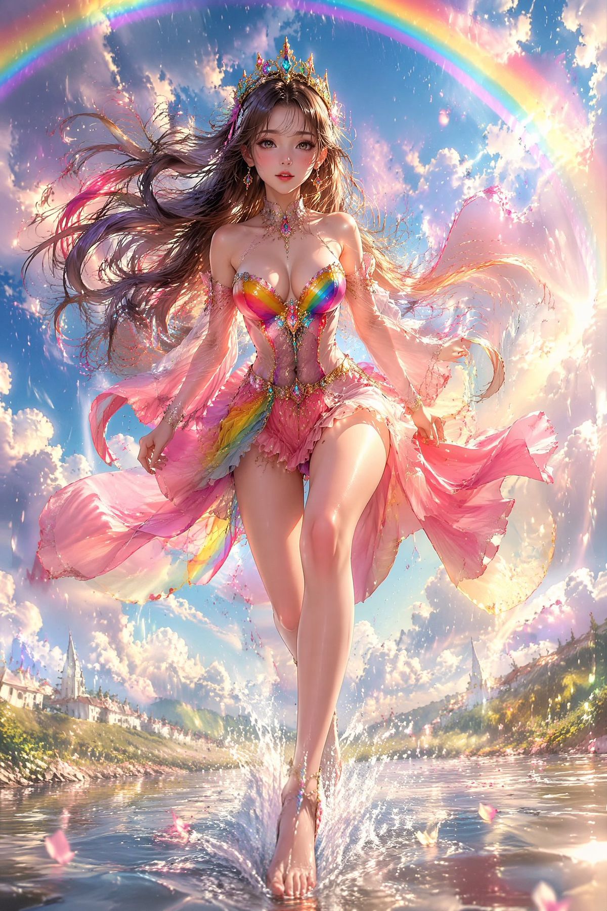 彩虹公主湖泊奇幻