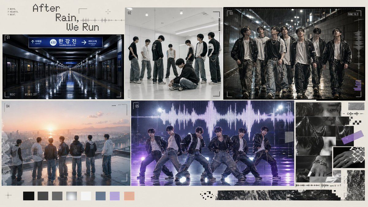雨中 K-Pop 男团项目