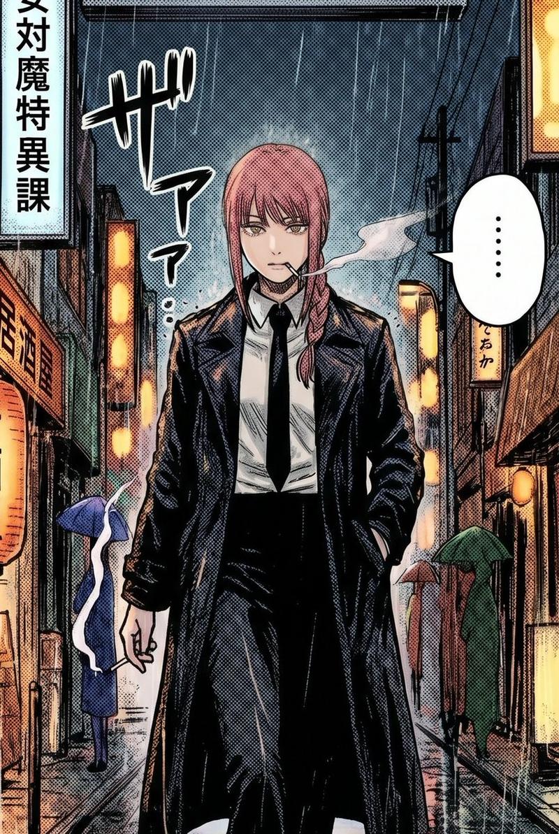 雨中漫画风巷弄女性肖像