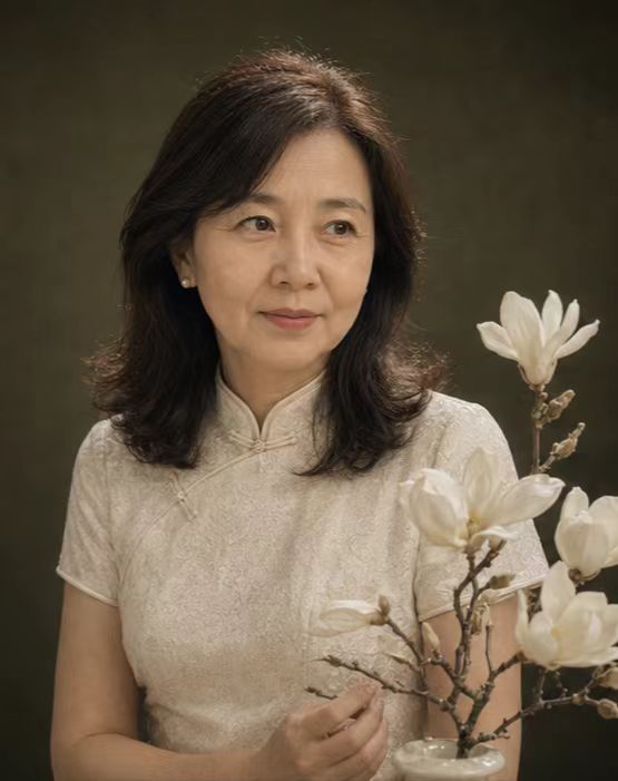复古新中式旗袍人像九宫格