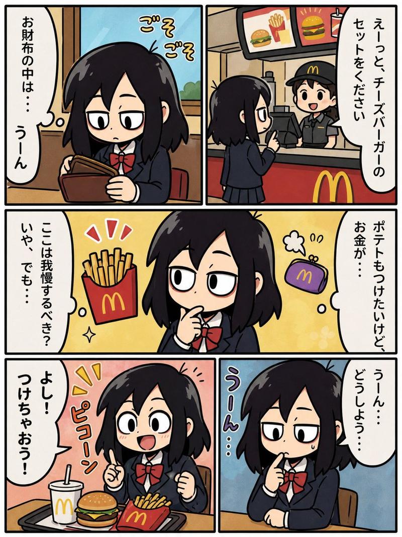 Fast Food Schoolgirl Manga Page