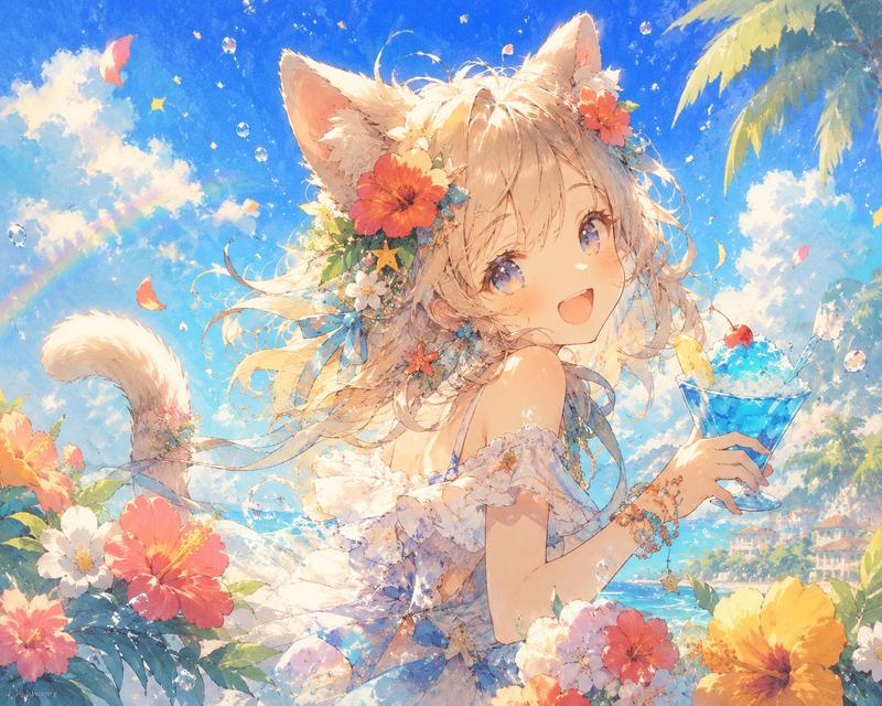 柔软猫耳动漫艺术