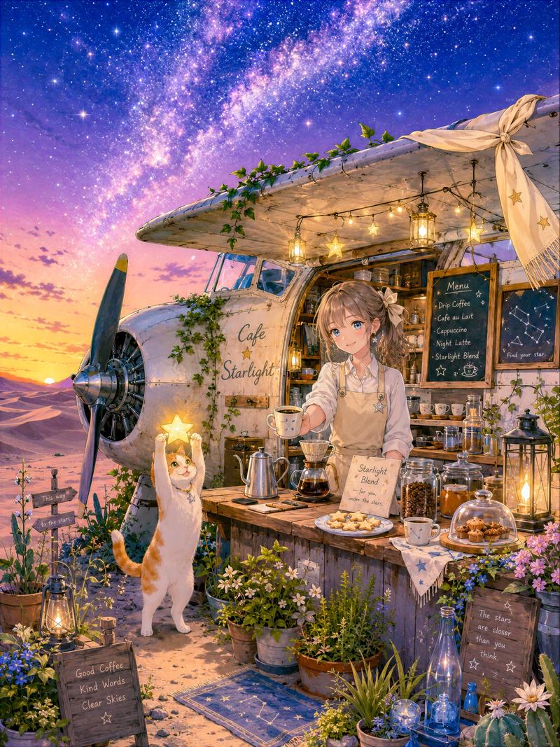 星光沙漠飞机咖啡馆