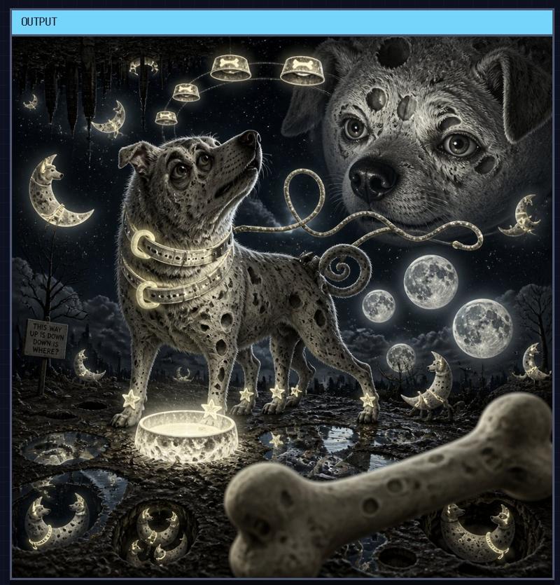 超现实月光犬输出窗口