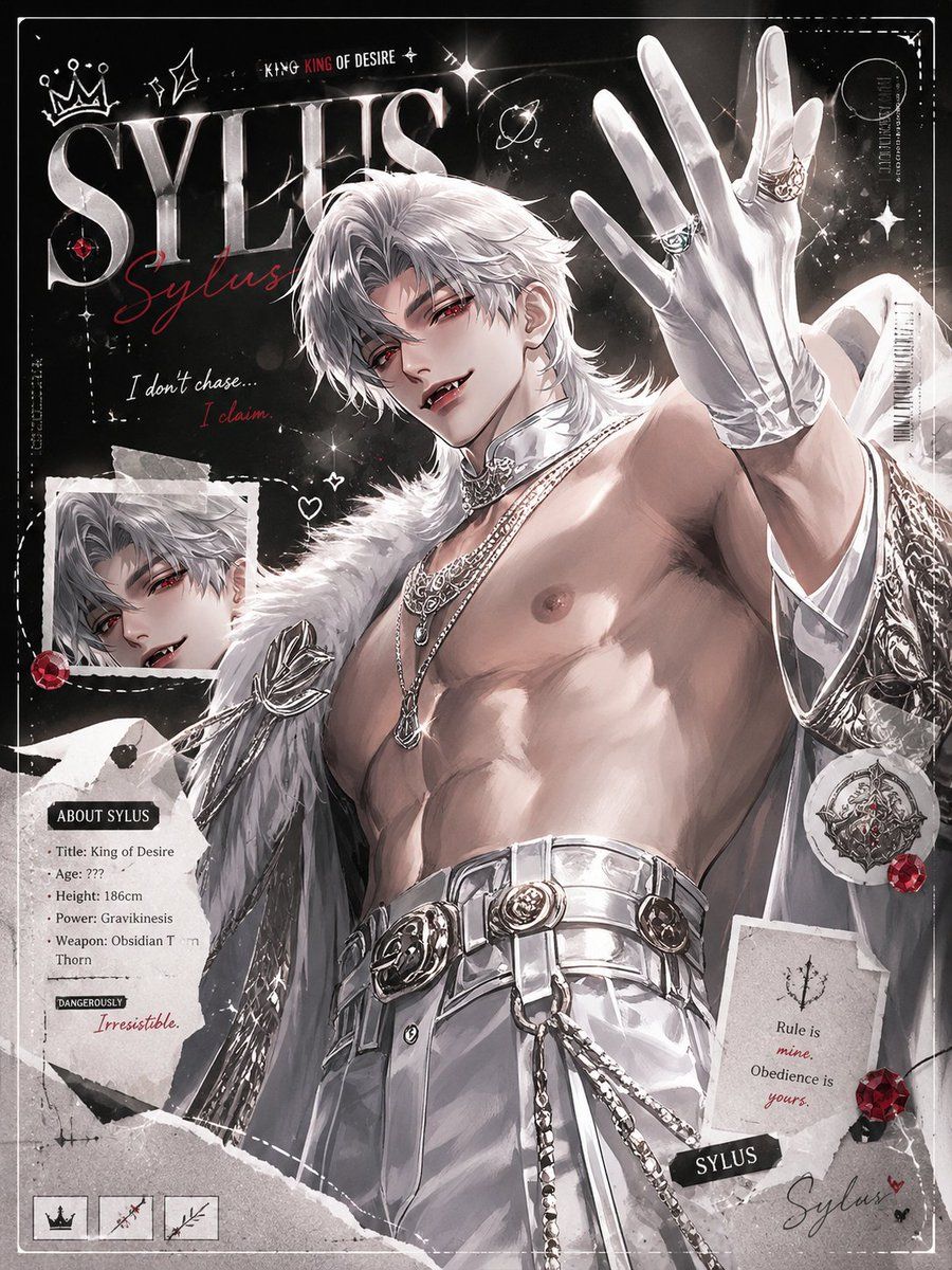 暗黑动漫风 Sylus 剪贴簿海报