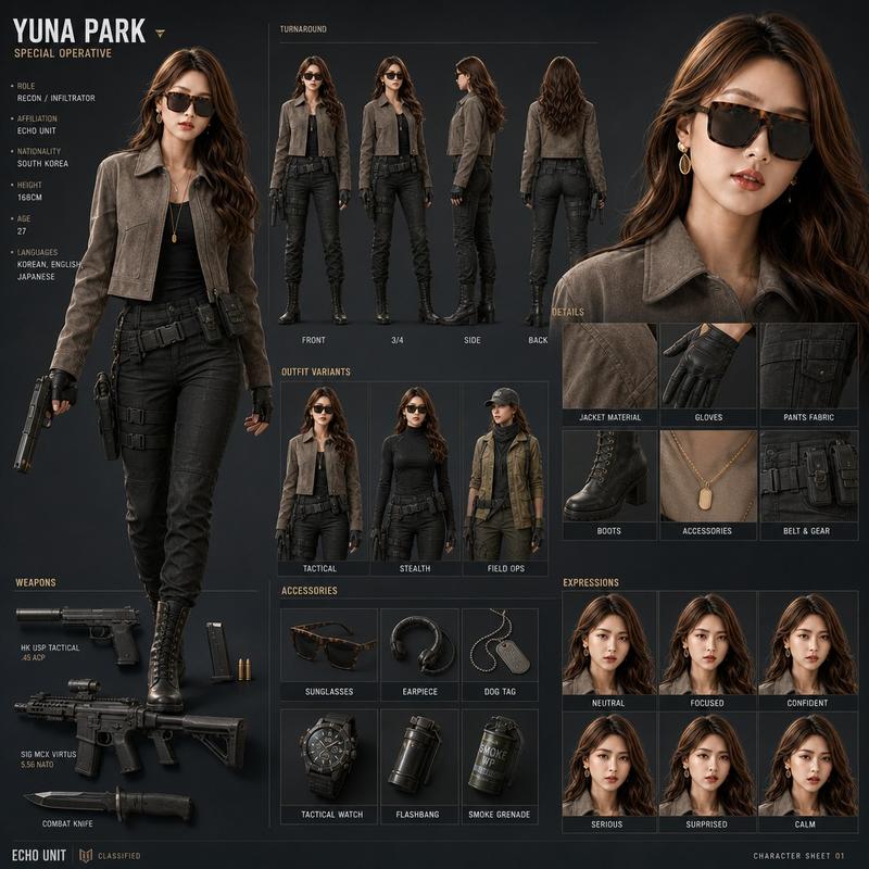Yuna Park 战术角色设定表