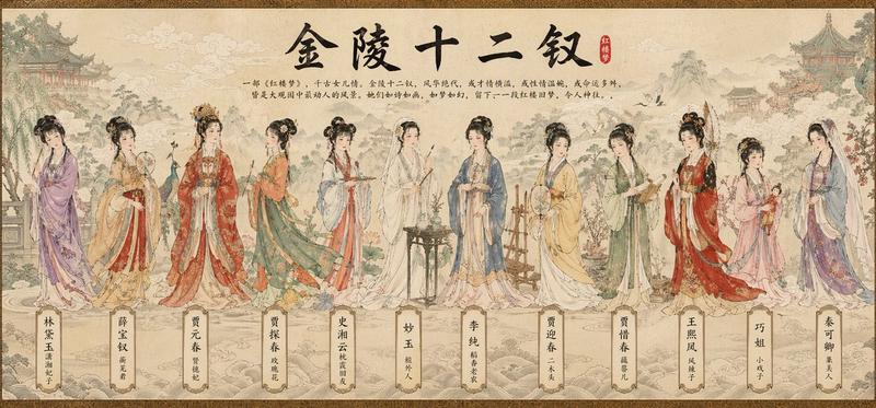 中国传统长卷插画