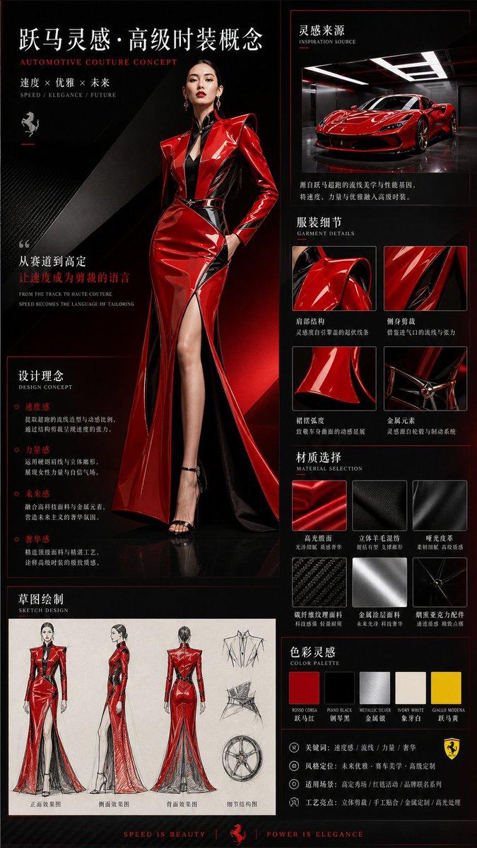 车辆灵感时尚设计信息图